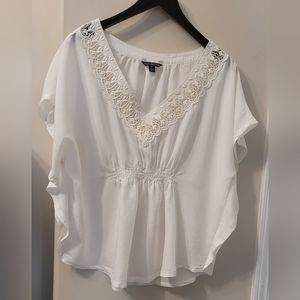 American Eagle Outfitters Flutter Sleeve Blouse